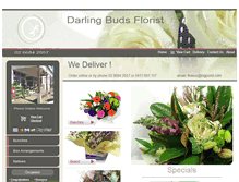 Tablet Screenshot of darlingbudsflorist.com